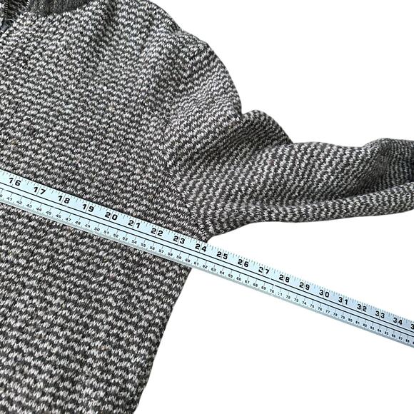 Vintage Gap 1/4 Zip Sweater Men's Large Brown Wool Blend Knit Confetti Y2K 2007 - Picture 8 of 10